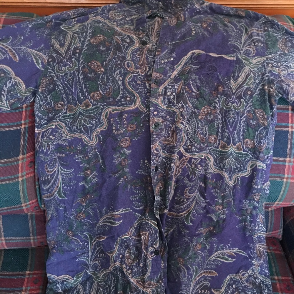 Flannel shirt button up nightshirt